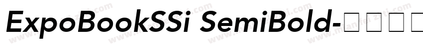 ExpoBookSSi SemiBold字体转换